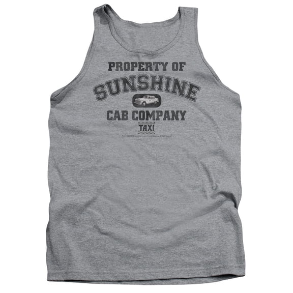 Taxi Property Of Sunshine Cab Adult Tank Top Athletic Heather