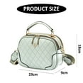thumbnail image 2 of Nuevo bolso cuadrado pequeño simple a cuadros para mujer, bolso de hombro tipo bandolera de cuero artificial, 2 of 5