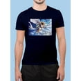 thumbnail image 2 of Anthony Chirstou Mens Graphic Tee - Archangel Charge - Regular Fit 100% Cotton, 2 of 4