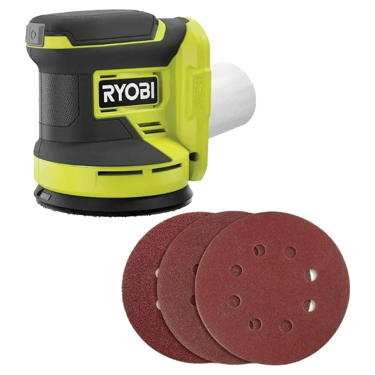 RYOBI ONE 18 Volt 5 in. Random Orbit Sander Battery Powered with Dust Bag Tool Only Walmart