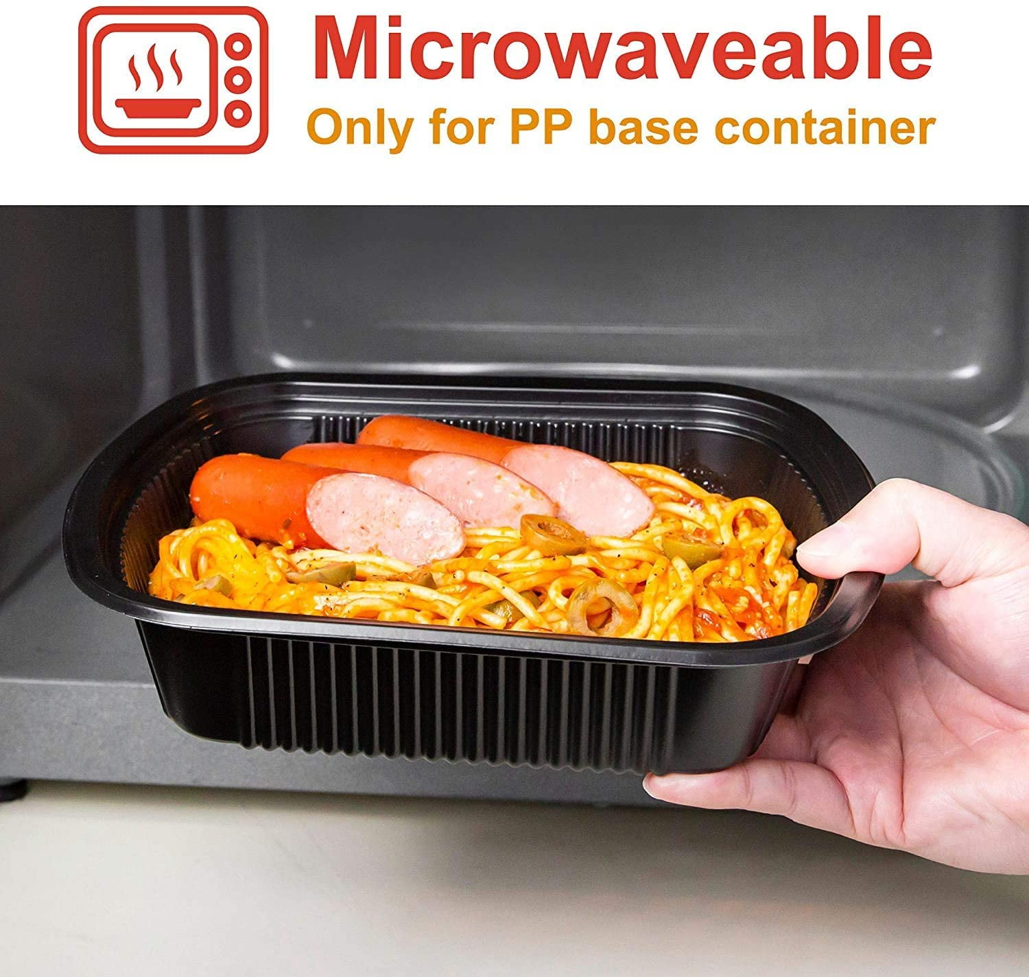 Prep & Savour Blinkhorn Disposable Plastic Food Container for 100
