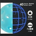 thumbnail image 3 of 5 Pack Pickleballs Indoor Outdoor 74mm Luminous Pickle Balls, 3 of 8
