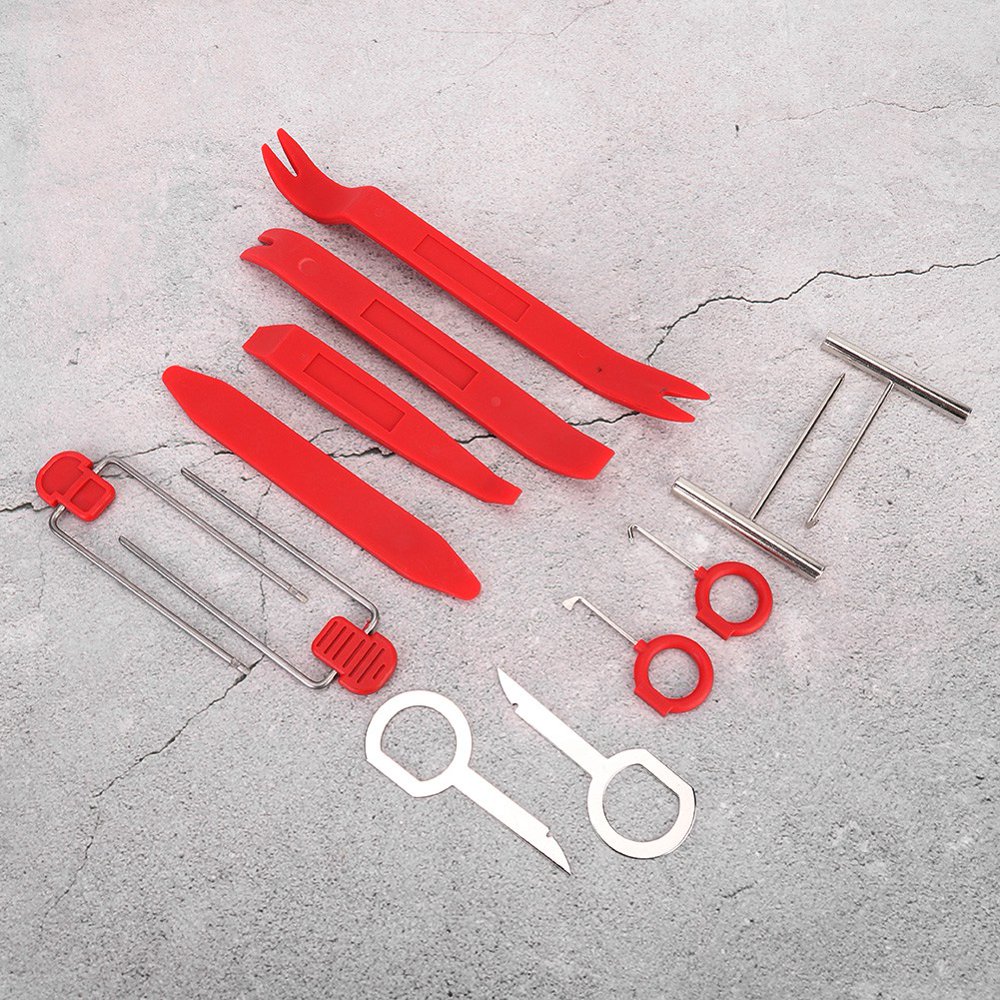 Tebru Trim Removal Tool, Dashboard Removal Tool,12Pcs Plastic Car Trim