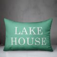 thumbnail image 2 of Creative Products Lake House Mint 14x20 Indoor / Outdoor Pillow, 2 of 2