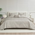 thumbnail image 2 of HIG 7 Piece Embroidery Gray Bed in a Bag, Modern and Stylish Comforter Set, King for Adults, 2 of 13