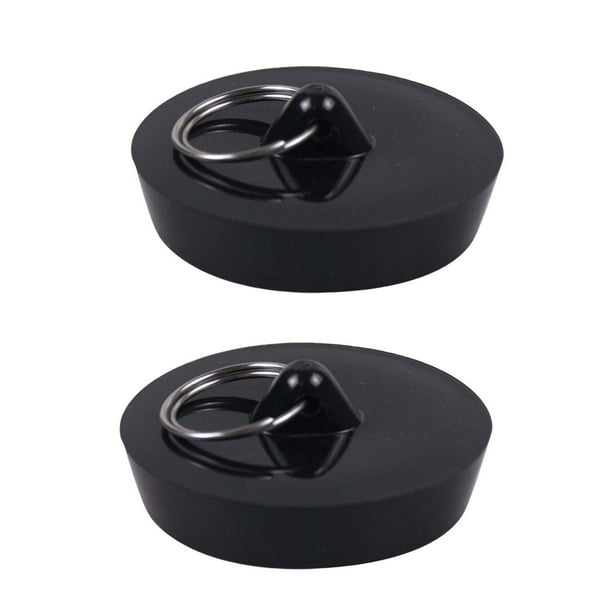 2 tapones para fregadero de cocina, diámetro de sellado de 1,80 a 1,65 pulgadas, para desagüe. con lazo