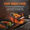 thumbnail image 4 of Yukon Glory 3-Pc Sear N Serve Cast Iron Grill Pan Set with Handle BBQ Grill Set, 4 of 7