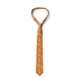 thumbnail image 3 of Floral Necktie, Vivid Blooms Spring Tree, Dress Tie, 3.7", Orange Lilac, by Ambesonne, 3 of 3