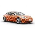 thumbnail image 6 of Rwraps Orange Abstract Velma Dinkley Gloss Vinyl Film Wrap 59in x 17ft Vinyl Vehicle Car Film Sheet, 6 of 9
