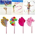 thumbnail image 2 of 2M/4M Colorful Gym Ribbon Dance Ribbon Rhythmic Art Gymnastic Ballet Streamer Twirling Rod Stick For GYM Training, 2 of 7