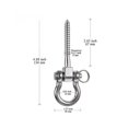 thumbnail image 4 of Soporte de tornillo de acero inoxidable 304 antioxidante permanente, colgador de columpio resistente con capacidad de 800 kg, hamaca de yoga para patio de juegos interior y exterior, bolsa, 4 of 4