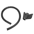 thumbnail image 4 of Cable Sleeve, Wire Management Tube Cords Organizer System Cable Management Sleeve Black  For Computer For Home For Office For Industrial Dia22mm, 4 of 8
