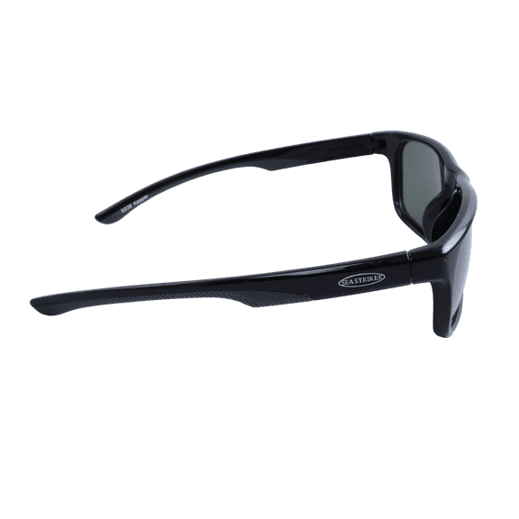 Sea Striker Keeper Beach Boating Fishing Polarized Sunglasses Men Women Black Frame w/Blue Mirror Lens