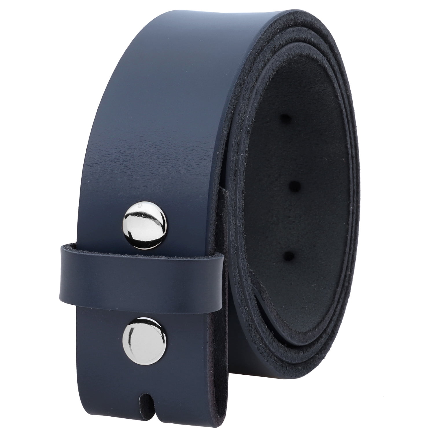 without Buckle 40mm Men's Replacement Leather Waist Belt 1.5 inch wide