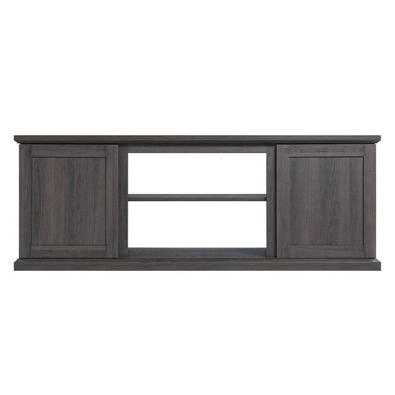Manhattan Comfort Franklin 2-Door Wood TV Stand for TVs up to 56" in Brown