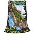 thumbnail image 2 of Lsque i like big Bass & i cannot lie Pattern Fuzzy Fleece Throw Blanket Extra Large,Super Soft,Fluffy and Warm Blankets for Couch,Bed,All Season Use-60"x50", 2 of 7