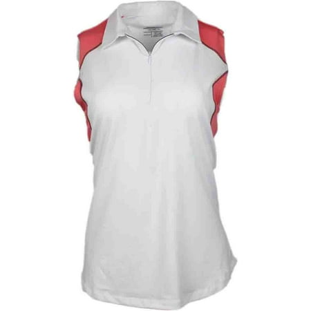 Colorblock Golf Polo - Page & Tuttle Womens Colorblock Zip Golf Casual Polo -