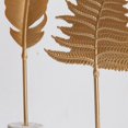 thumbnail image 5 of Golden Monstera leaf Model Iron TV Cabinet Decor Feather Leaf With Marble Base Console Desktop Decoration, 5 of 6
