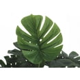 thumbnail image 4 of Artificial Plant, 24" Tall, Monstera, Indoor, Faux, Fake, Table, Greenery, Potted, Real Touch, Decorative, Green Leaves, Black Pot, 4 of 5