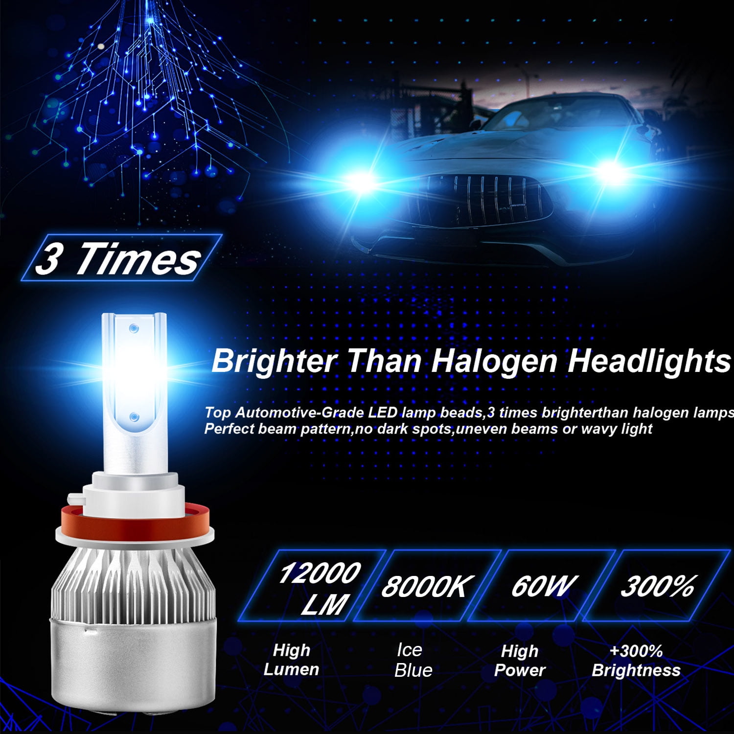 Focos De Faros Delanteros H11 Ice Blue Fog Light-low Beam-da | Envío gratis Focos De Faros Delanteros H11 Ice Blue Fog Light-low Beam-da | Envío gratis