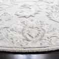 thumbnail image 4 of SAFAVIEH Glamour Catrine Floral Wool Area Rug, Light Blue/Ivory, 6' x 6' Round, 4 of 6