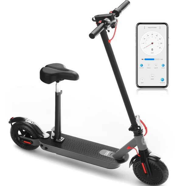 Hiboy S2 Pro Electric Scooter with Seat, 500W Motor, 10" Solid Tires