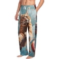 thumbnail image 2 of Daiia Floating Cat And Donuts Men's Sleep Pant with Pockets and Drawstring,Pajama Pants-X-Large, 2 of 9