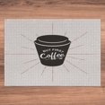 thumbnail image 5 of Ambesonne But First Coffee Jigsaw Puzzle Durable Cardboard, Retro Mug Design, 1000 pcs, Dark Brown Cinnamon, 5 of 5