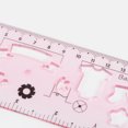 thumbnail image 4 of Unique Bargains 3pcs Unbreakable Flexible Rulers 15cm/6' Double Scale Shatterproof Folding Plastic Ruler, Light Pink, 4 of 6