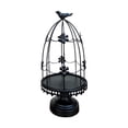 thumbnail image 1 of Candelabro de jaula de pájaros, decoración de mesa, portavelas de hierro, decoración para bodas, baño, sala de estar, repisa de chimenea, vacaciones Negro, 1 of 8
