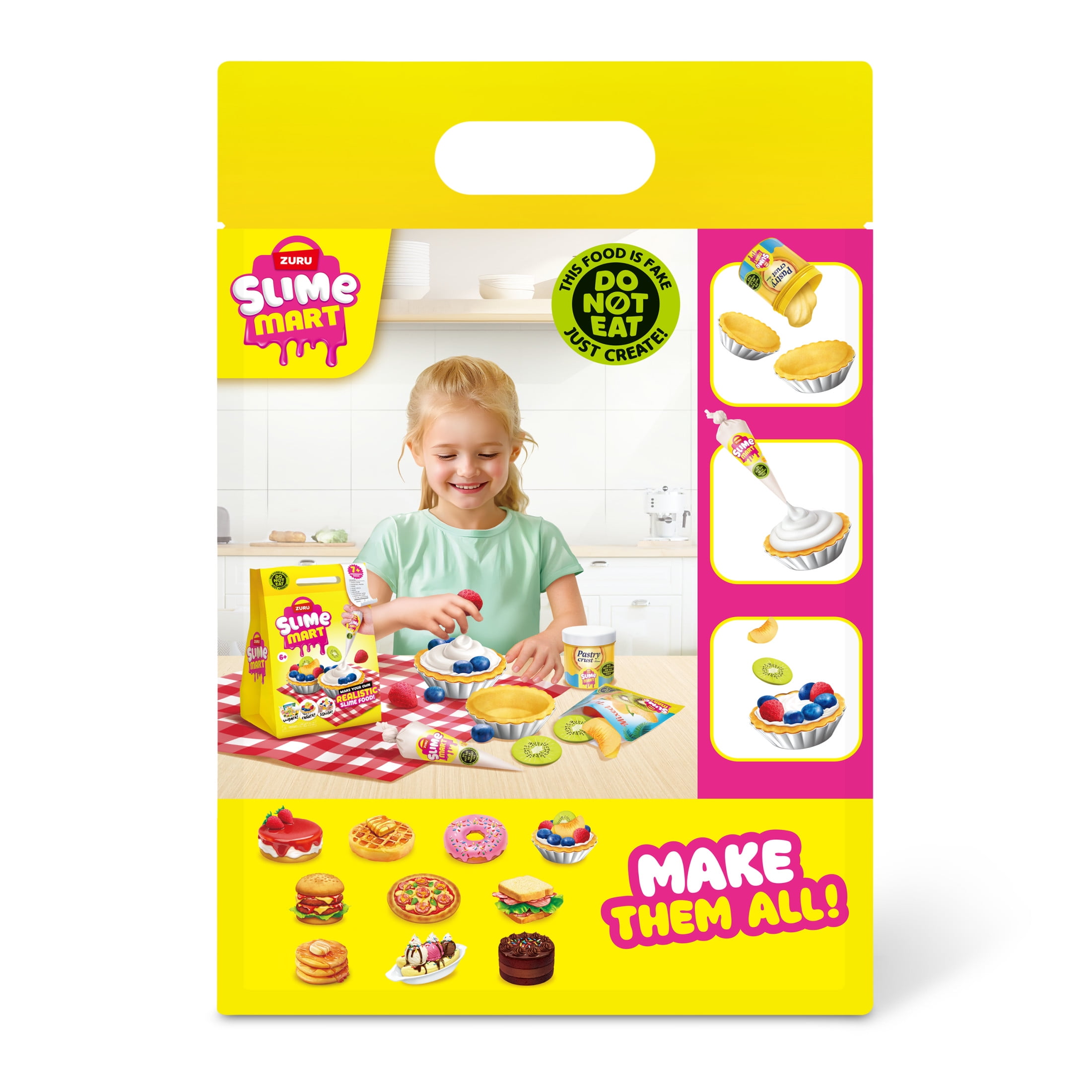 Slime Mart Small Bag Fruit Tart Pretend Play Food Themed DIY Slime Craft Toys by ZURU
