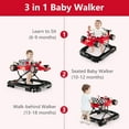 INFANS 3in1 Foldable Baby Walker, Toddler Activity Center with