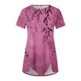 thumbnail image 5 of Drses Women's Tops and Blouses Summer Casual Crewneck Short Sleeve Tunics Plus Size Loose Fitting Floral Shirts Trendy, 5 of 5