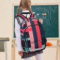 thumbnail image 7 of FORMRS Unisex School Backpack 17" Student Travel Bag with Laptop Compartment, Navy Blue Stripes, 7 of 7