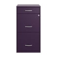 thumbnail image 3 of Space Solutions 3 Drawer Letter Width Vertical File Cabinet with Pencil Drawer, Midnight Purple, 3 of 6