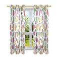 thumbnail image 7 of Yayeee Window Curtains Light Filtering 63"x52" Grommet Panel Pair Home Living Room Decor, Various Vegetables Pattern, 7 of 7