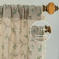 thumbnail image 2 of Vireellx Floral 84 Inches Curtains for Bedroom Jacquard Drapes Bird Patterned Semi Sheer Boho Living Room Window Curtains 2 Panels Farmhouse Rod Pocket Light Filtering Decorative Window Treatments, 2 of 8