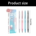 4Pcs Press Type Gel Ink Pens 0.5mm Fine Tip Dark Visible Feature Exam ...
