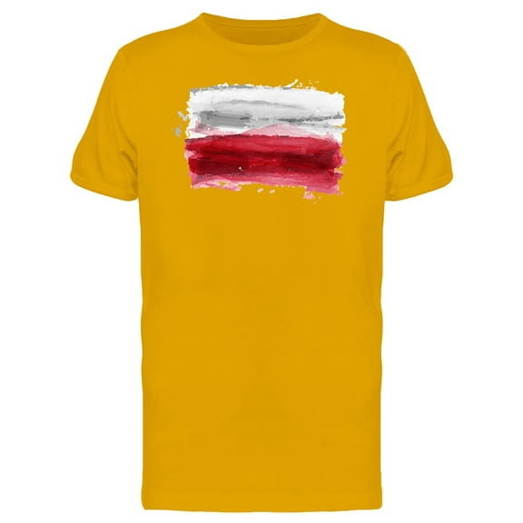 Brush Painting Of Poland T-Shirt Men -Image by Shutterstock, Male XX-Large
