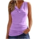 thumbnail image 3 of TaTaai Loose Fit Sleeveless Blouse Women, Stretchy Round Neck Casual Top, Lightweight Solid Color Tee, Airy Everyday Home Office Apparel Gift, 3 of 8