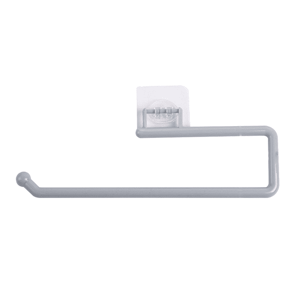 Inteprter Soporte de papel de cocina, soporte de pared de plástico, estante de paño de trapo autoadhesivo, suministros de estante de tejido colgante de Organizadores de utensilios de cocina Gris Inteprter HA003541-02