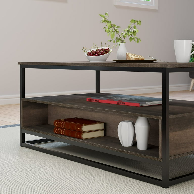 Southside frame coffee table with storage deals