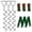 Silver floor nails, variant on Tree Stakes and Supports Iron Ground Stakes for Sustainable Gardening and in Outdoor Use