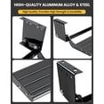 thumbnail image 3 of Heavy-Duty Retractable Camper Steps, 5mm Steel & Aluminum Alloy, 450LB Load, Non-Slip Pedals with Locking Switch, Easy Fold for RV Trailer Door, 3 of 7