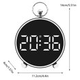 thumbnail image 3 of CNKOO Alarm Clock Electronic Clock LED Clock Home Bedside Clock Temperature Clock Plastic Clock  for Cars Accessories, 3 of 9