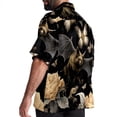 thumbnail image 3 of Bats Men's Short Sleeve Beach Shirts Button Down Poplin Casual Printed Summer Unisex, 3 of 6