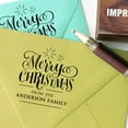 thumbnail image 3 of Printtoo Personalized Christmas Round Custom Stamper Custom Rubber Wood Mounted Stamp-1.77 Inches Diamater, 3 of 4