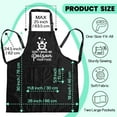 thumbnail image 2 of Funny Cooking Gifts for Women, Don''t Make Me Poison Your Food Black Aprons, Adjustable Kitchen Baking Aprons with Pockets, Sarcastic Apron Gifts, Humor Birthday Gifts for Mom Wife Hostess, 2 of 6