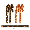 thumbnail image 3 of Halloween Cabinet Bows,Light‑Up Halloween Ribbon Bow,Lighted Halloween Cabinet Ribbon Bowknot,Battery‑Powered Cabinet Door Bow Ornament,Halloween Decoration for Porch,Front Door,Window, 3 of 4