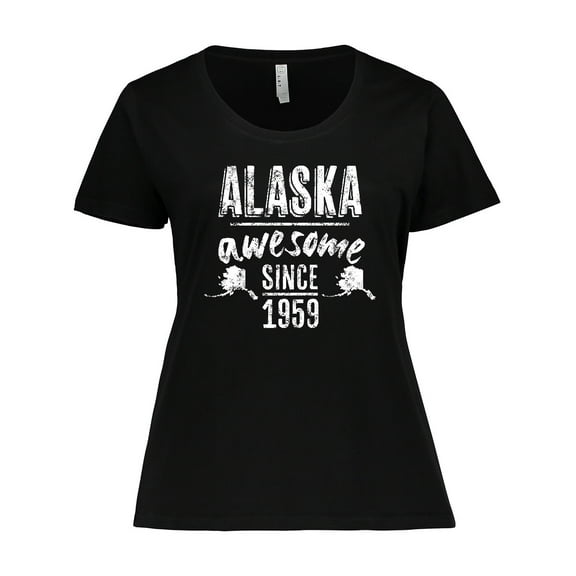 Inktastic Alaska Awesome Since 1959 Women's Plus Size T-Shirt